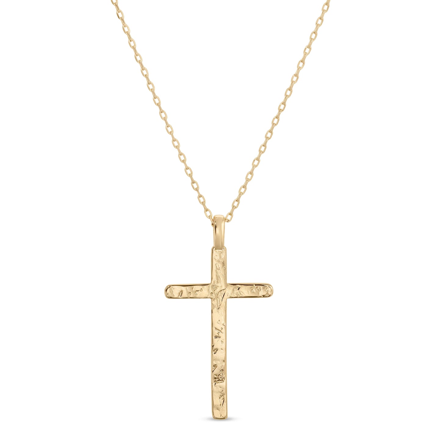 Gilded Cross Pendant Necklace