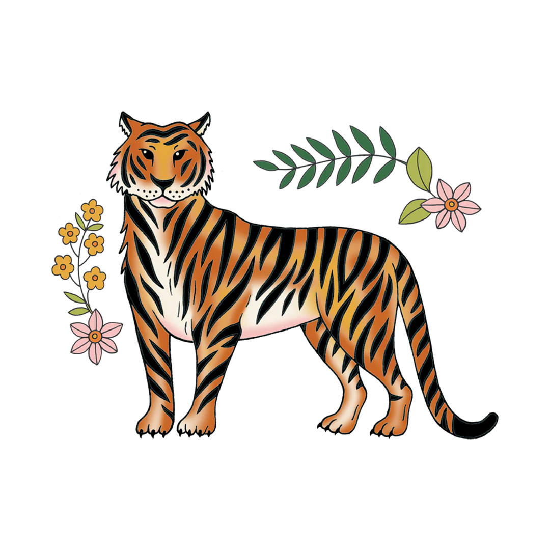 Regal Tiger Tattoo