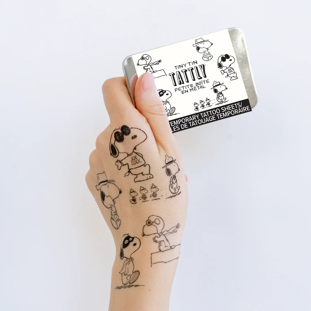 Many Faces of Snoopy Tiny Tin
