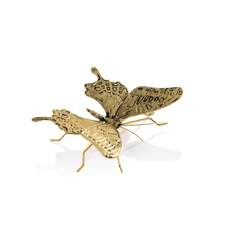 Decorative Antique Gold Butterfly, 4.25" x 3.75"
