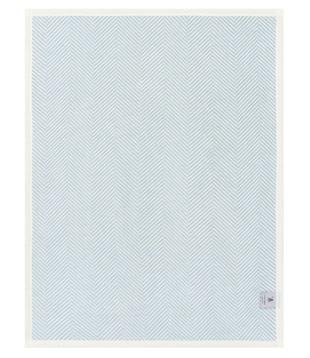 Harborview Herringbone Sky Mini Blanket: Mini