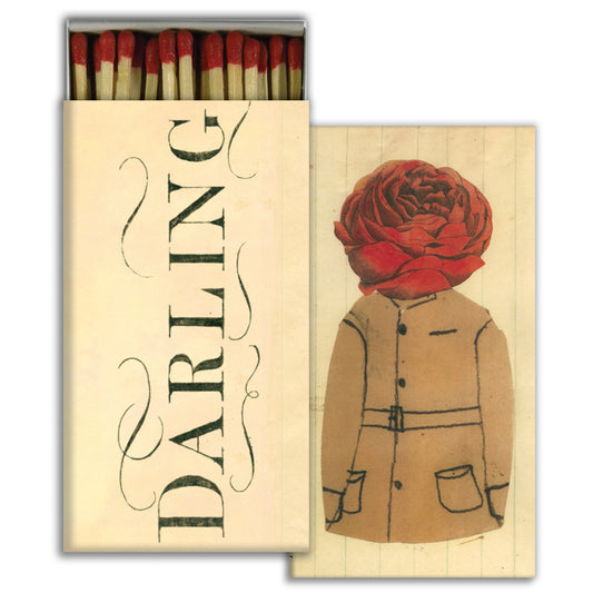 Matches-Darling Paper Rose
