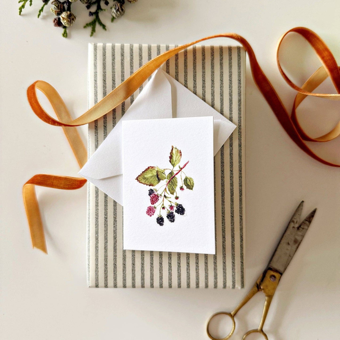 Blackberry mini notecard