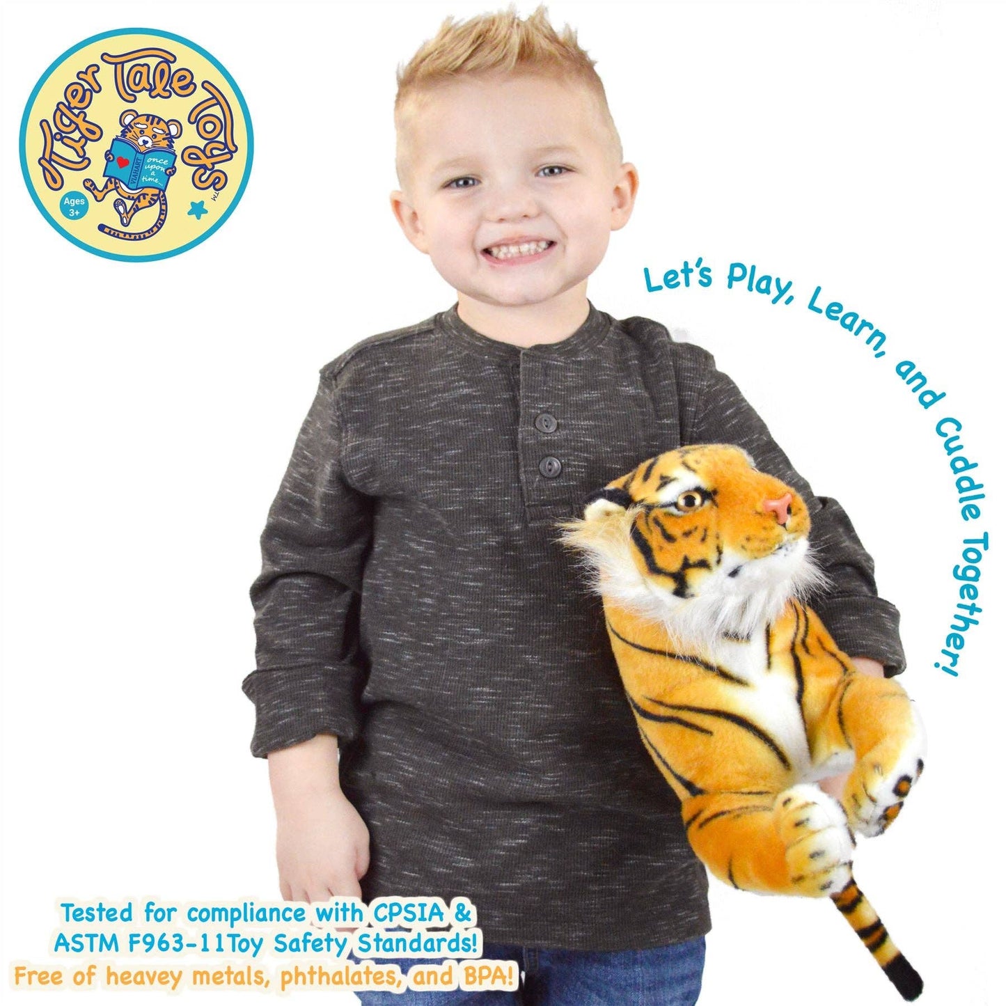 Arrow The Tiger | 17 Inch Stuffed Animal Plush | By TigerHart Toys
