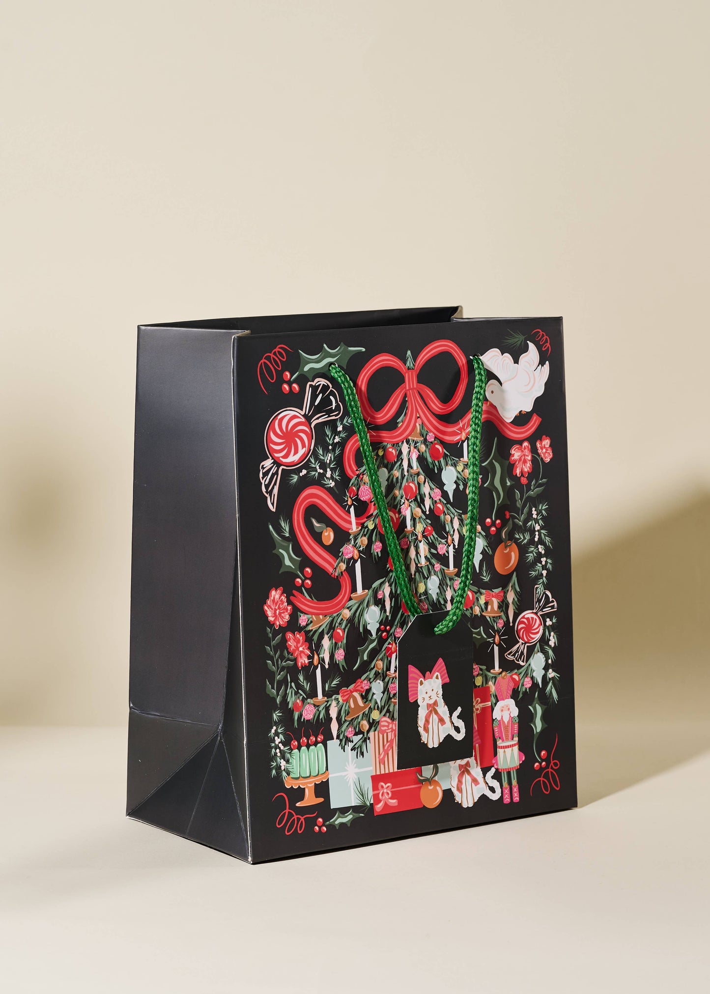 Jolly Christmas Tree Medium Paper Gift Bag