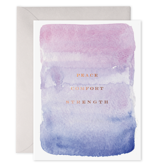 Peace Comfort Strength Greeting Card