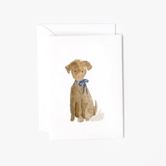 Dog mini notecard