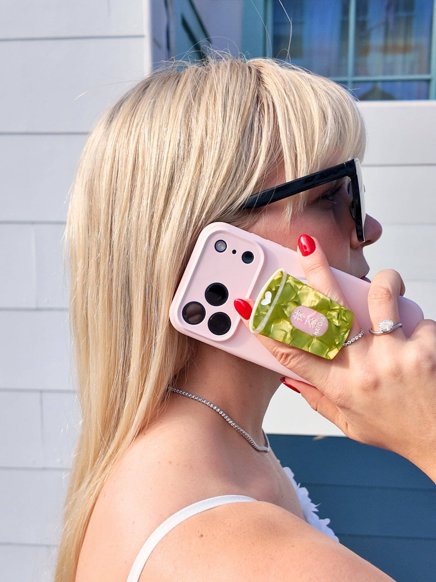 Hand-painted Matcha Grip Charm | Eco-Friendly