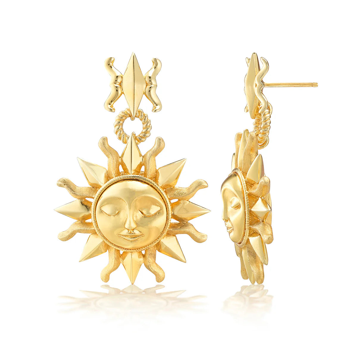 Soleil Drop Earrings - Gold