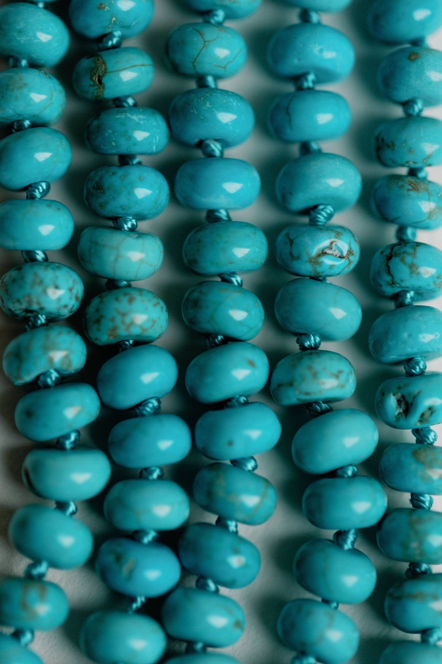 16.5" Genuine Turquoise Choker Candy Necklace