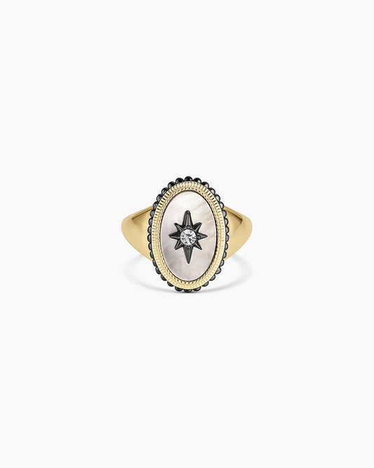 Vintage Burst Coin Ring