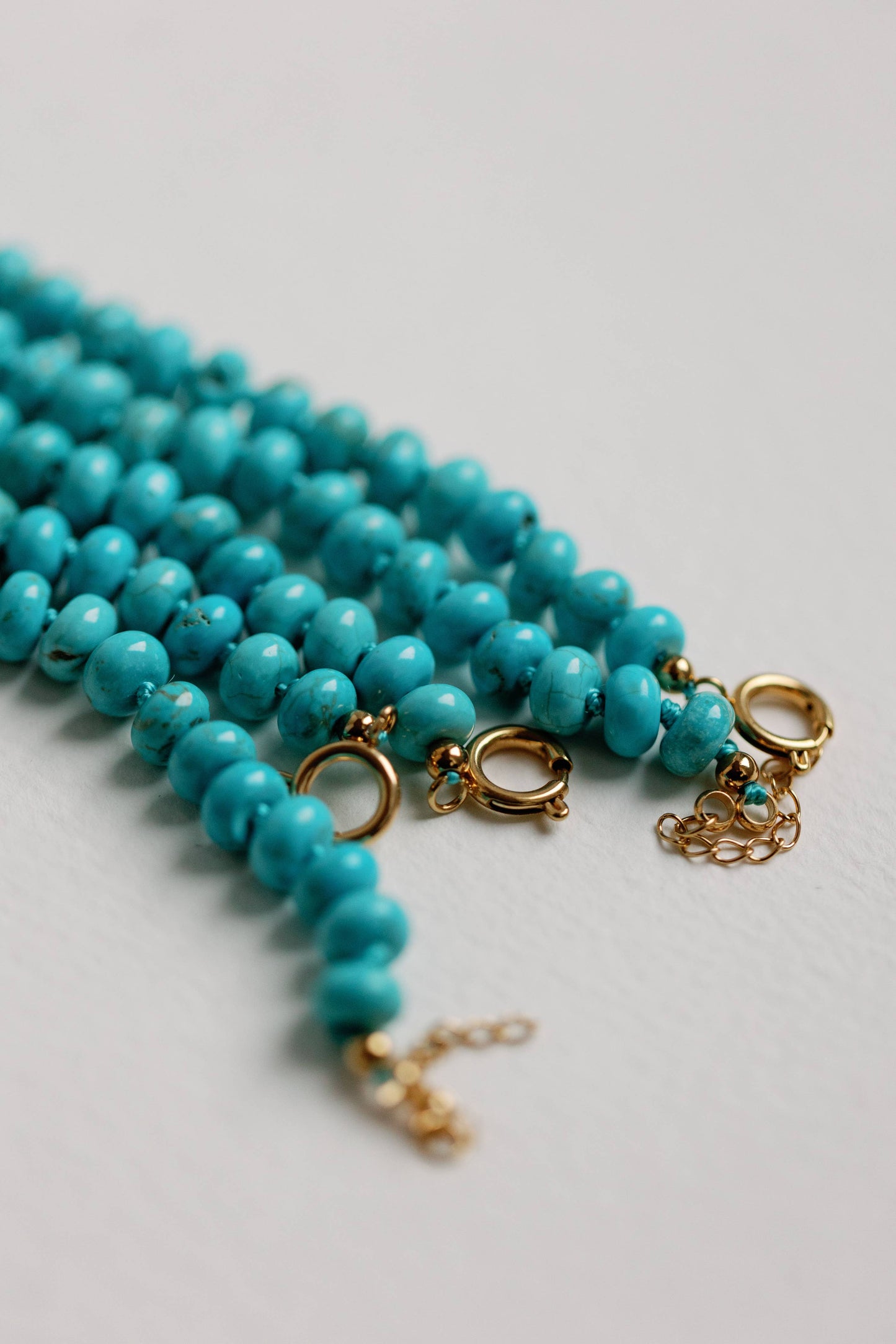 16.5" Genuine Turquoise Choker Candy Necklace