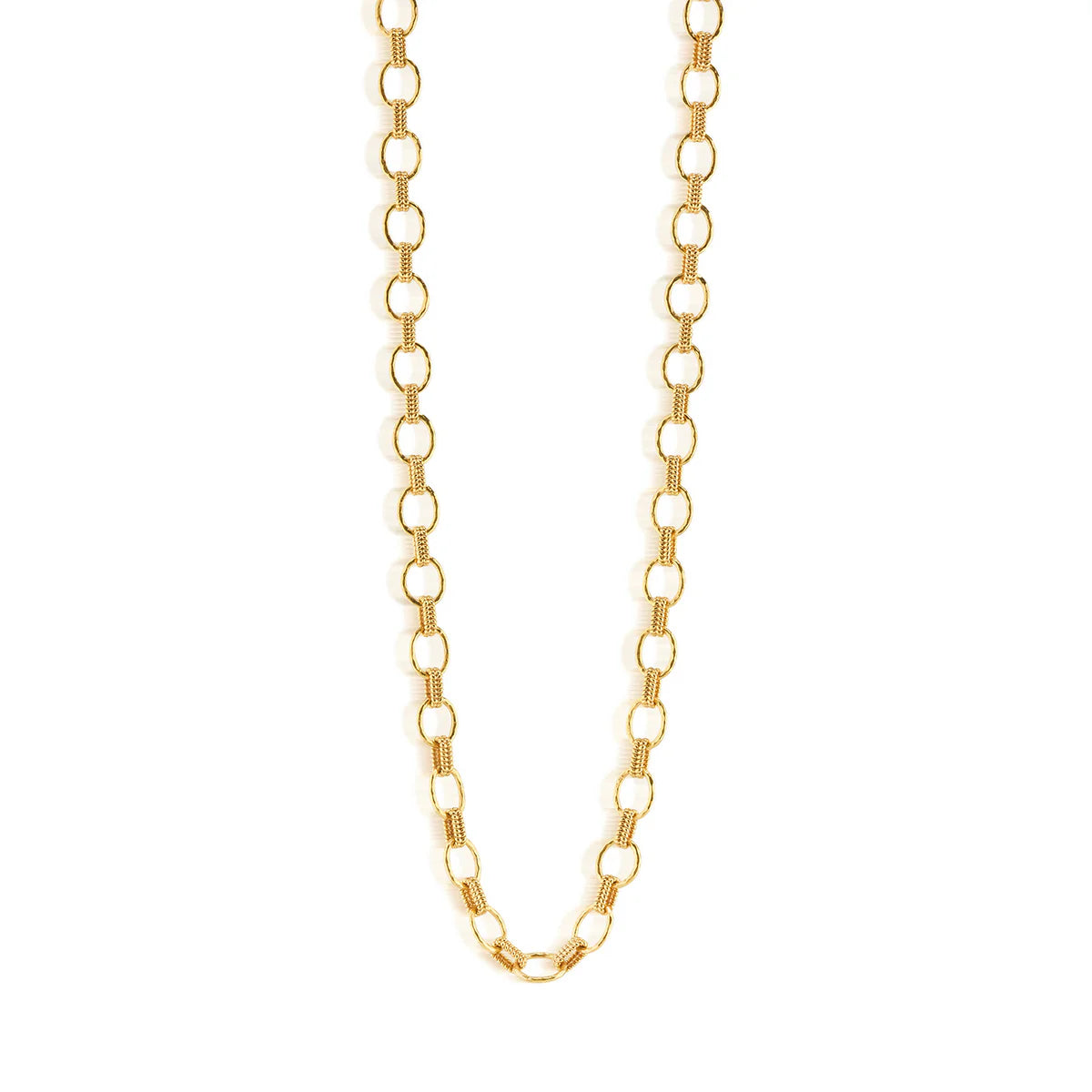 Cleopatra Small Link Necklace, Gold