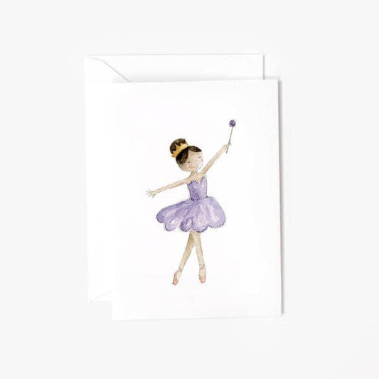 Sugarplum fairy mini notecard