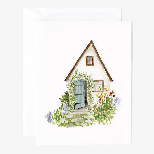 Garden cottage notecard