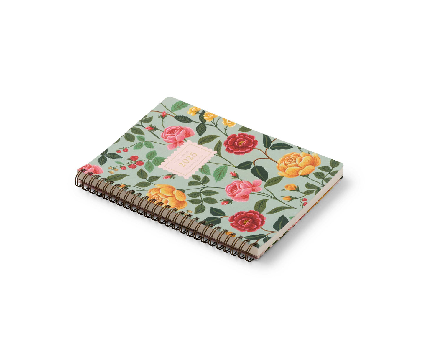 2025 Roses 12-Month Softcover Spiral Planner