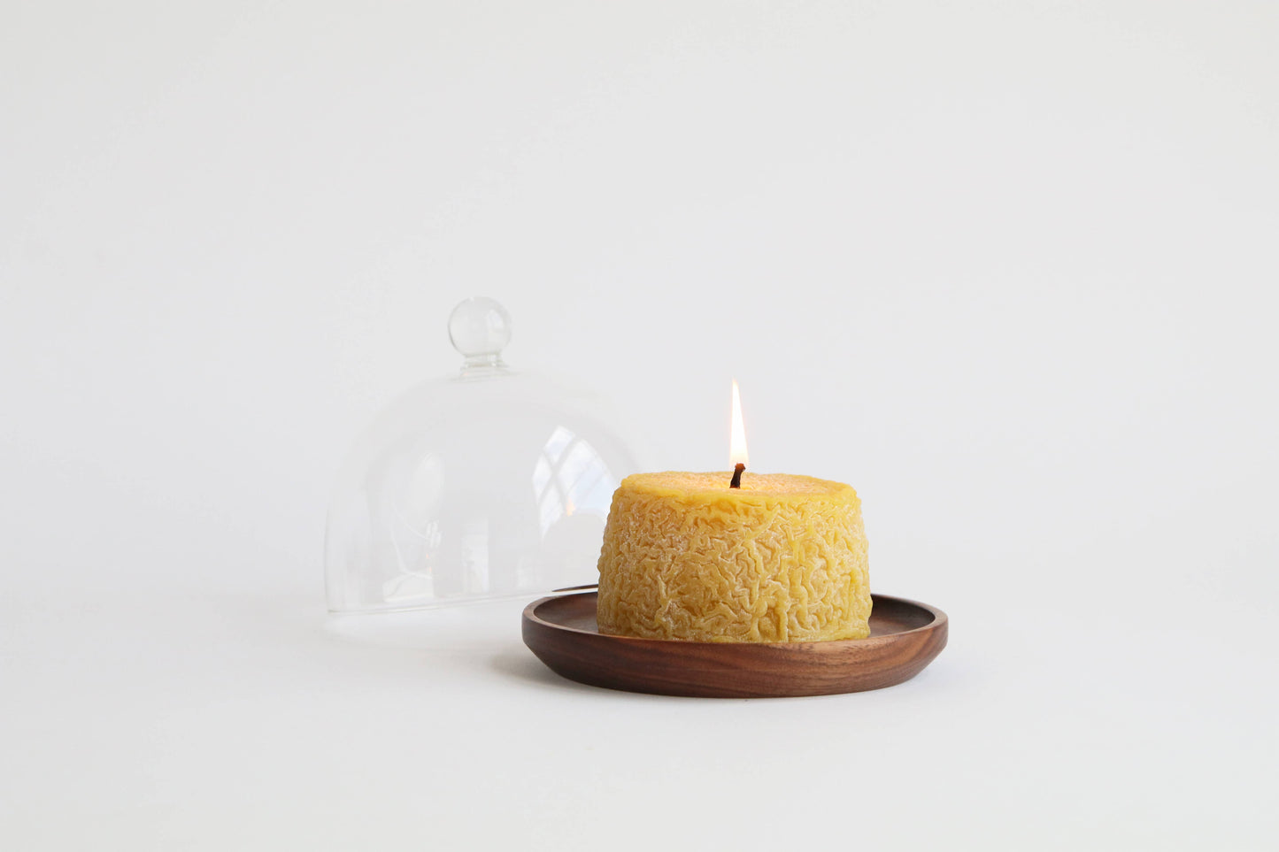 Blow Horn Cheese Beeswax Candle