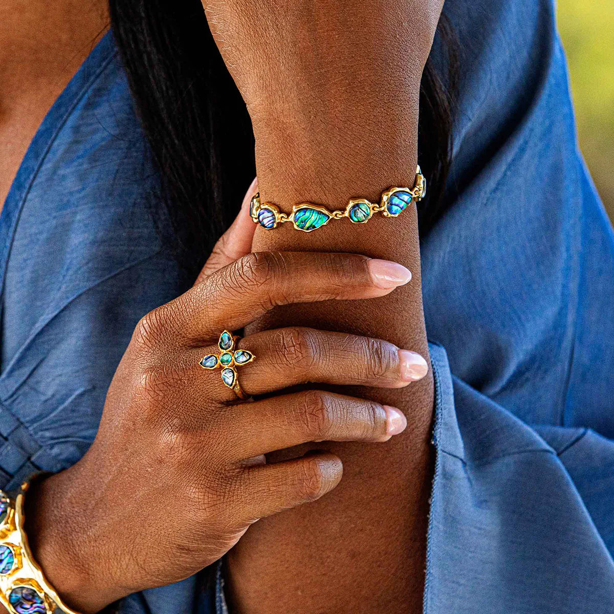 Aurora Link Bracelet Abalone