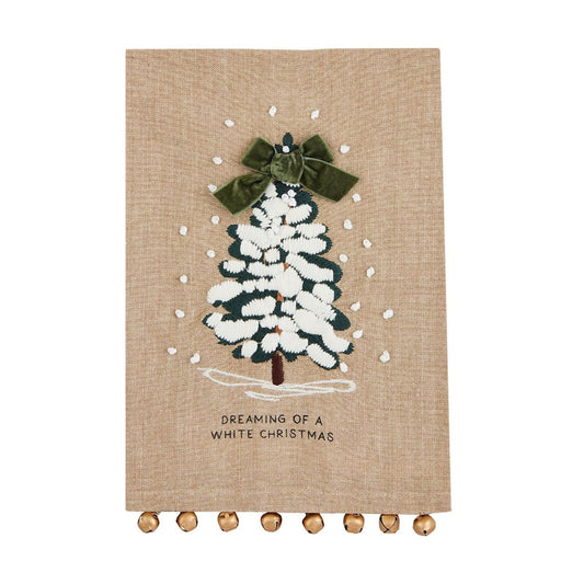 Tree w/ Bell Embellishment Christmas Tea Towel