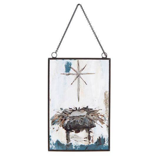 6" Baby Jesus in Manger Ornament