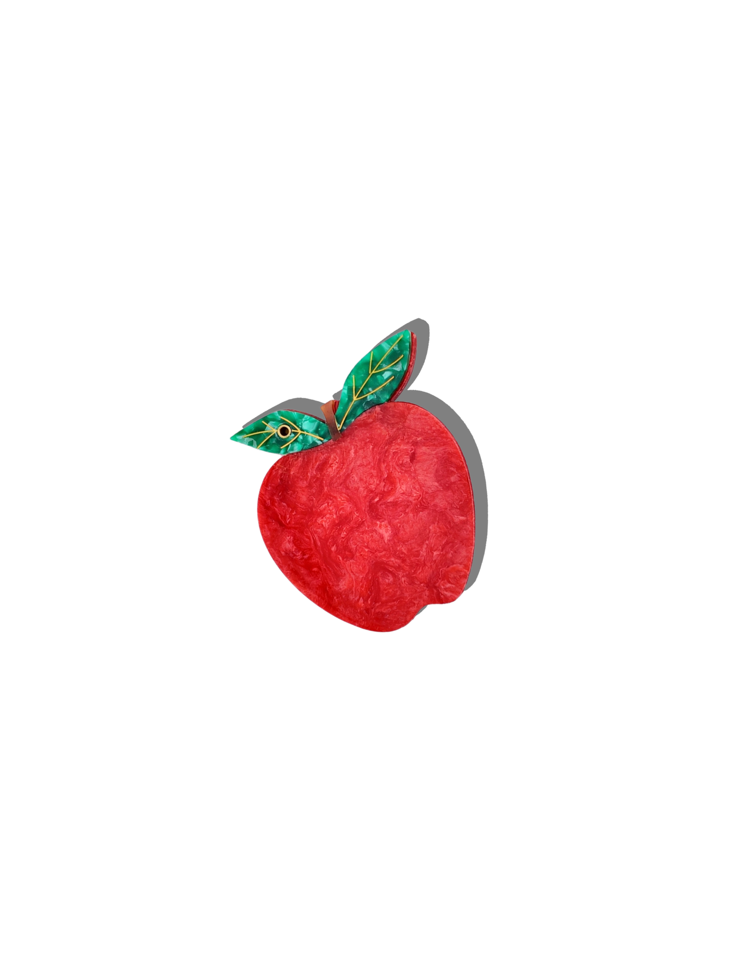 Hand-painted Apple Compact Mirror