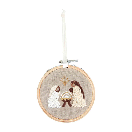 Mary & Joseph Hoop Ornament