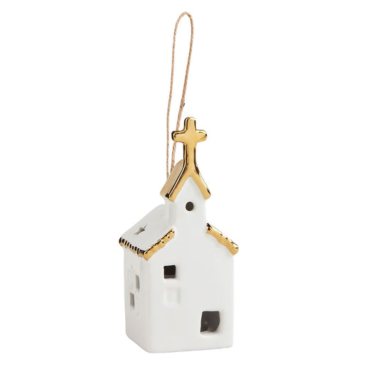 Medium Light Up Church Ornament