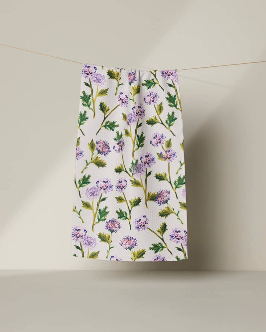 Blooming Thistle Bar Towel