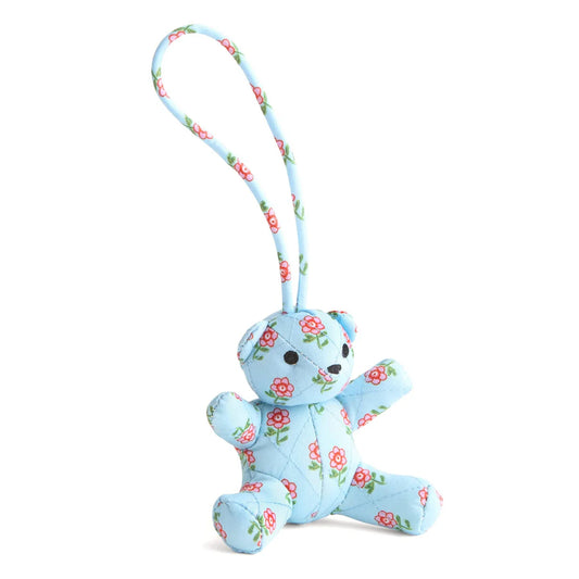 Bitty Bear Bag Charm-Daffodil ditsy