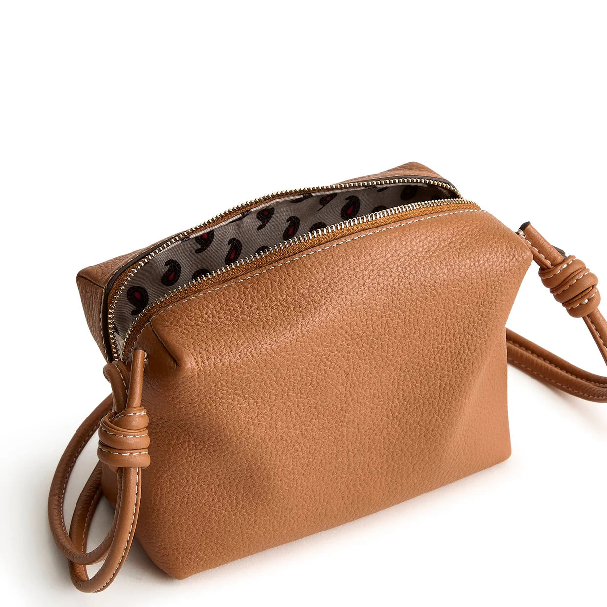 Blake Crossbody- Roasted Pecan in Leather