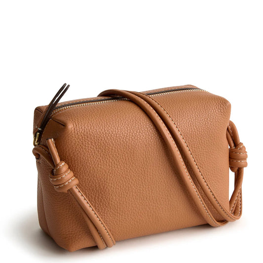 Blake Crossbody- Roasted Pecan in Leather