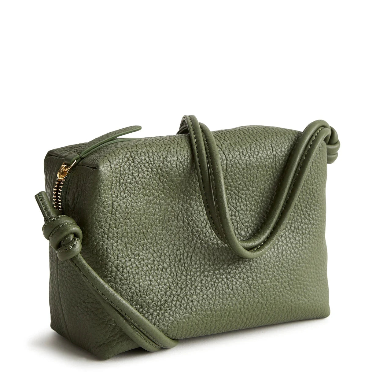 Blake Crossbody- Bronze Green in Leather