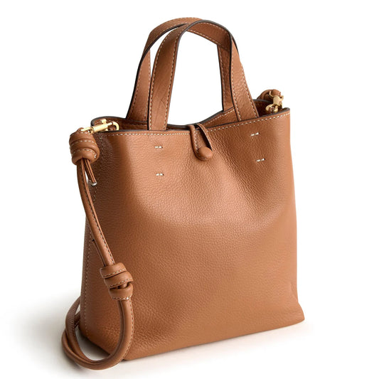 Mini Original Tote Bag-Roasted Pecan in Leather