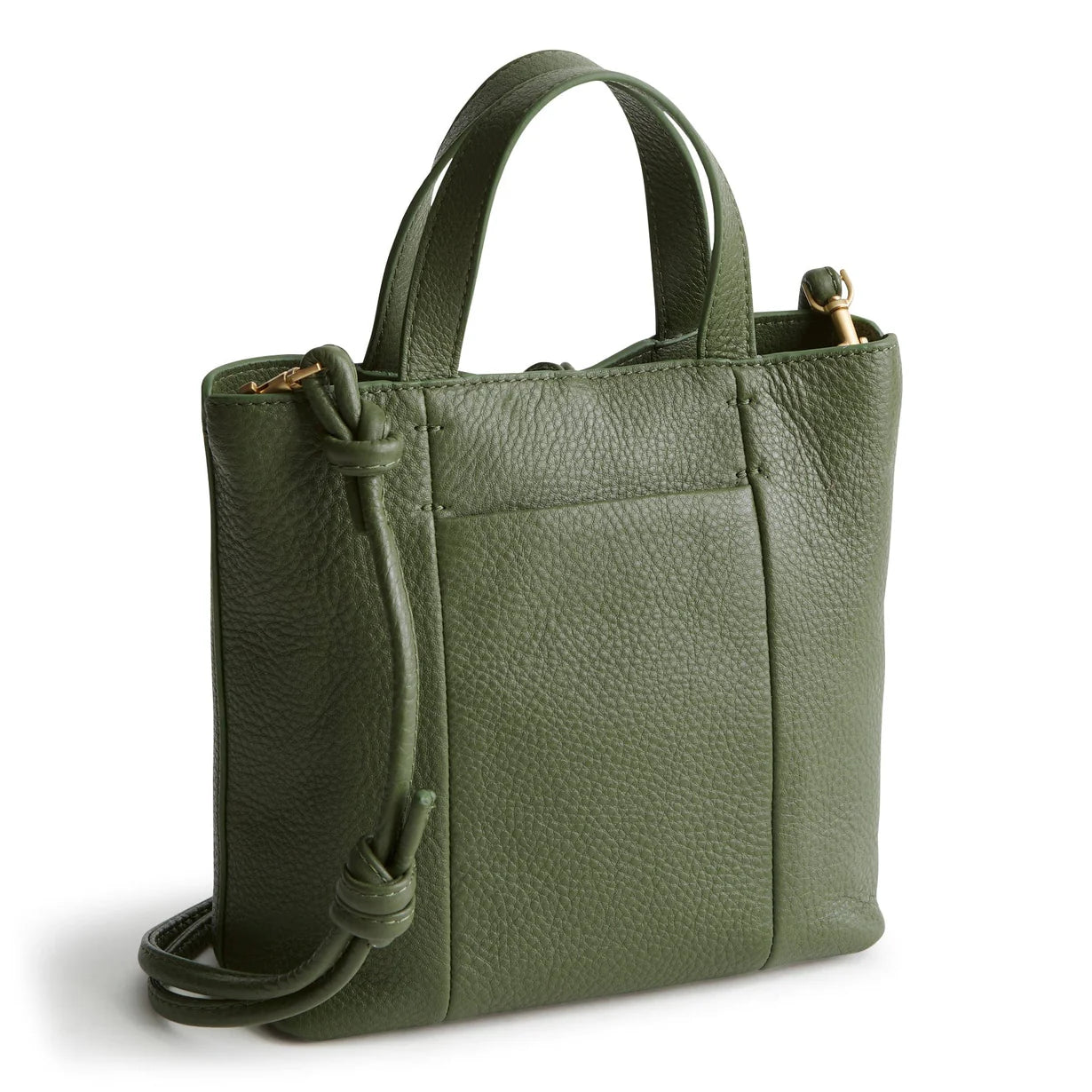 Mini Original Tote Bag-Bronze Green in Leather