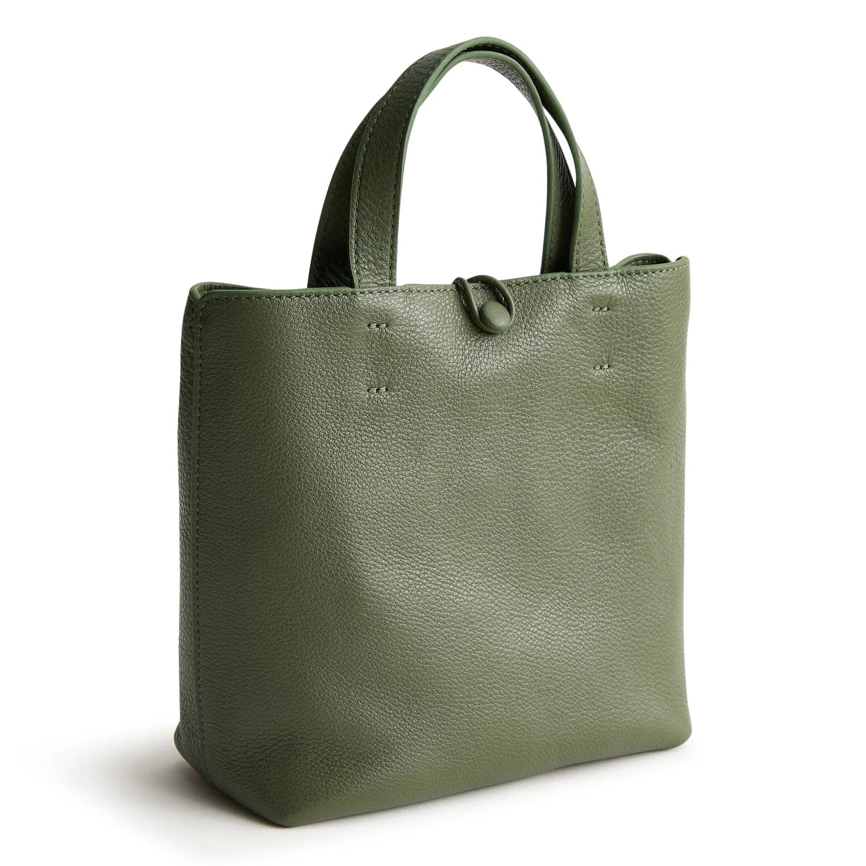 Mini Original Tote Bag-Bronze Green in Leather