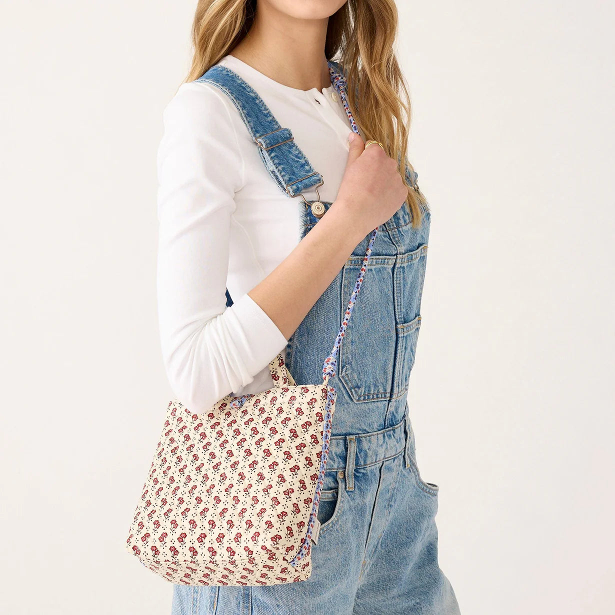 Mini Original Tote: Rachel ditsy in Premium cotton