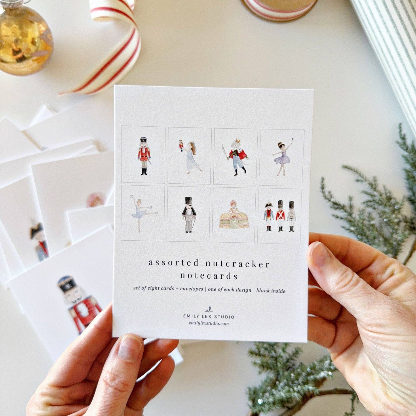 Nutcracker assorted notecard set