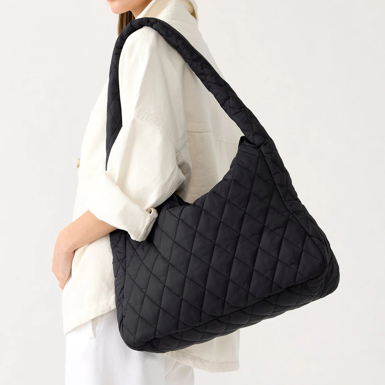 Tifton Hobo Tote Bag- Moonless Night in Featherweight