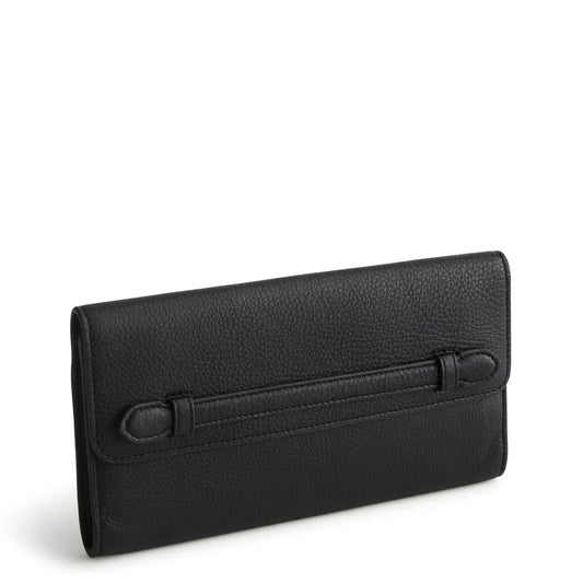 Verbena Clutch- Moonless Night in Leather
