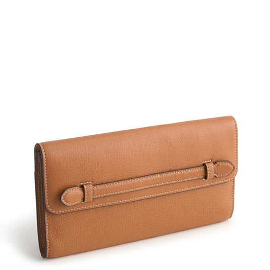 Verbena Clutch- Roasted Pecan in Leather