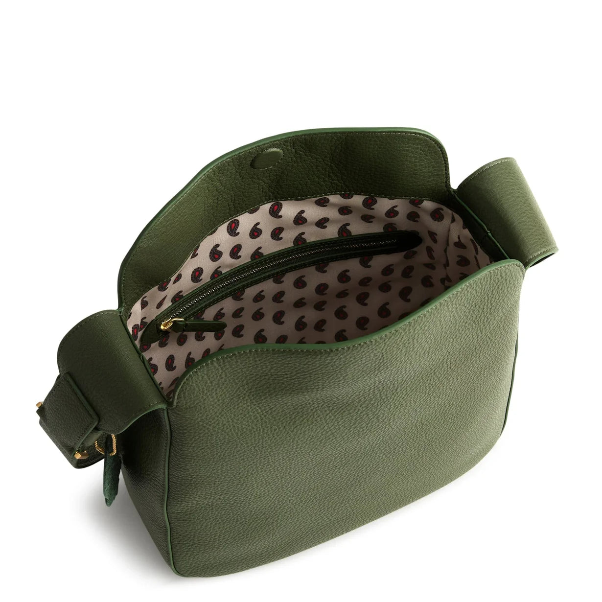 Medium Tifton Crossbody-  Bronze Green in Leather
