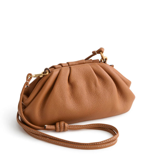 Small Taber Crossbody: Roasted Pecan in Leather