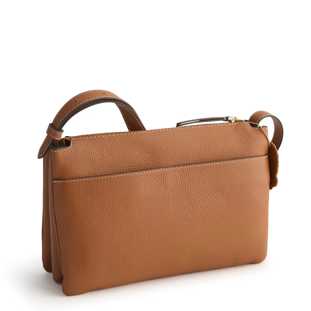 Foxbury Crossbody- Roasted Pecan in Leather