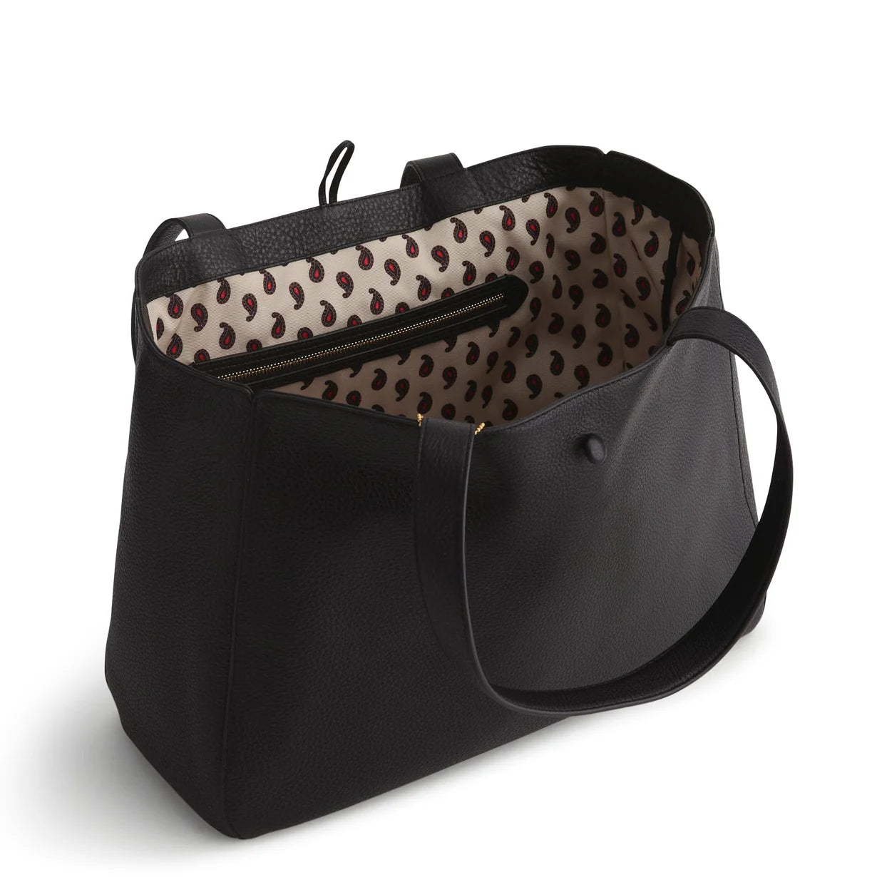 Small Hathaway Tote Bag-Moonless Night in Leather