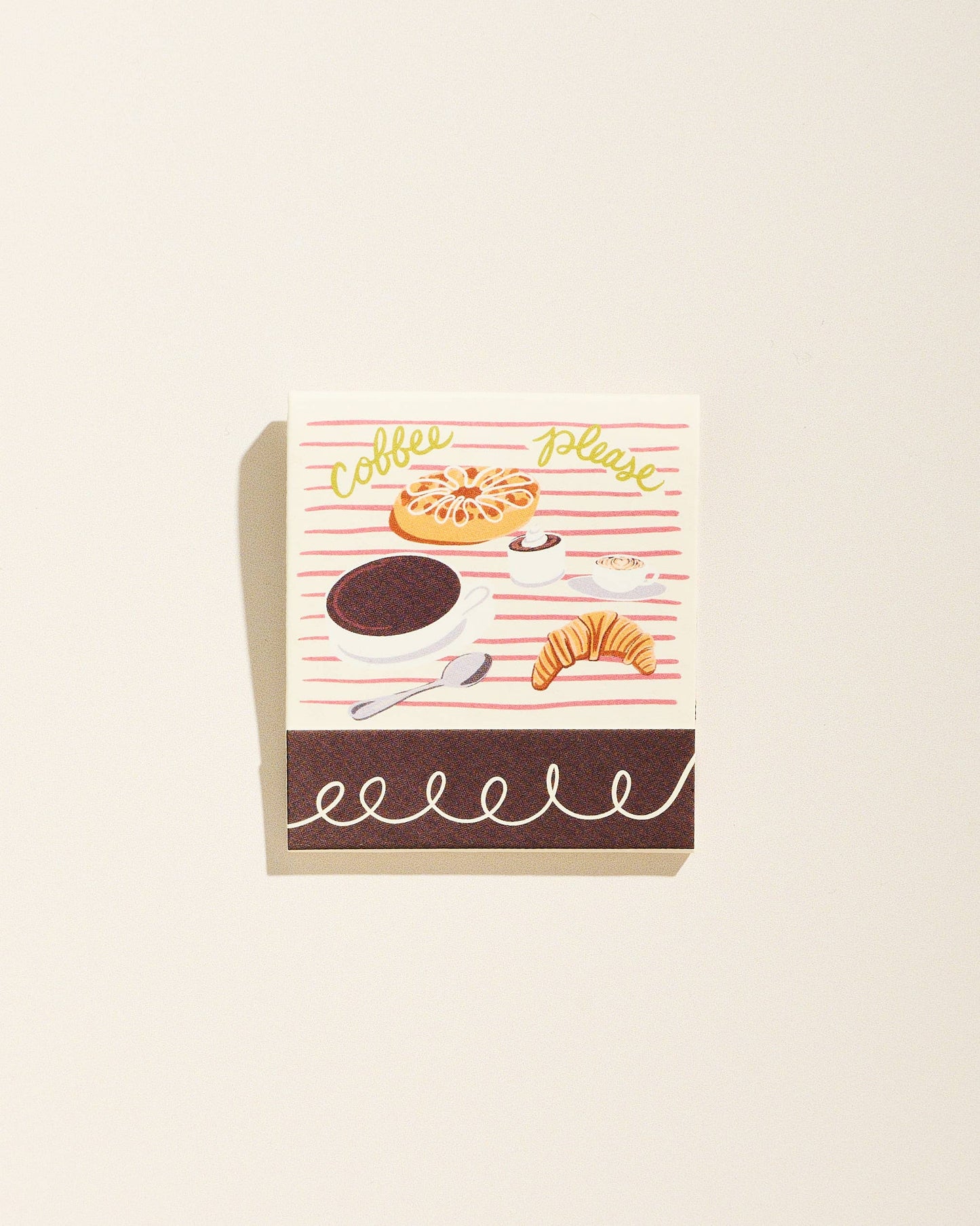 Coffee Printed 10 Stem Matchbook