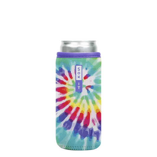 CanSok - Rainbow Tie Dye: 12oz Slim Can