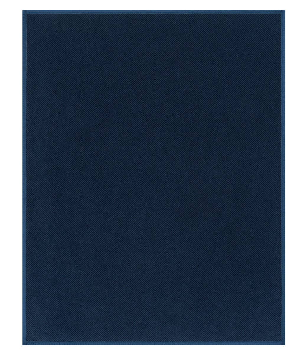 Harborview Herringbone Deep Sea Blanket: Original