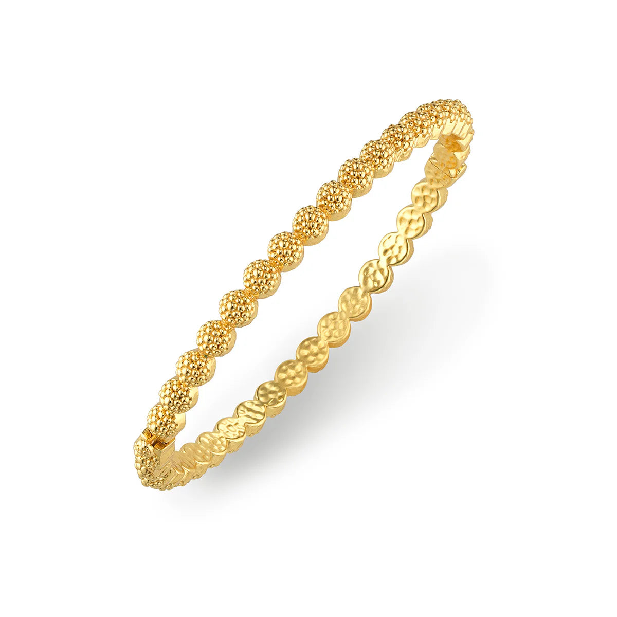 Berry Eternity Petite Hinged Bangle, S/M - Gold