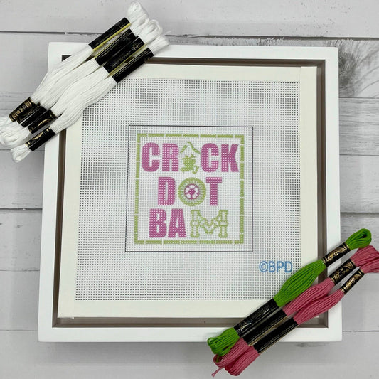 Crack Dot Bam Needlepoint Kit (Mahjong)