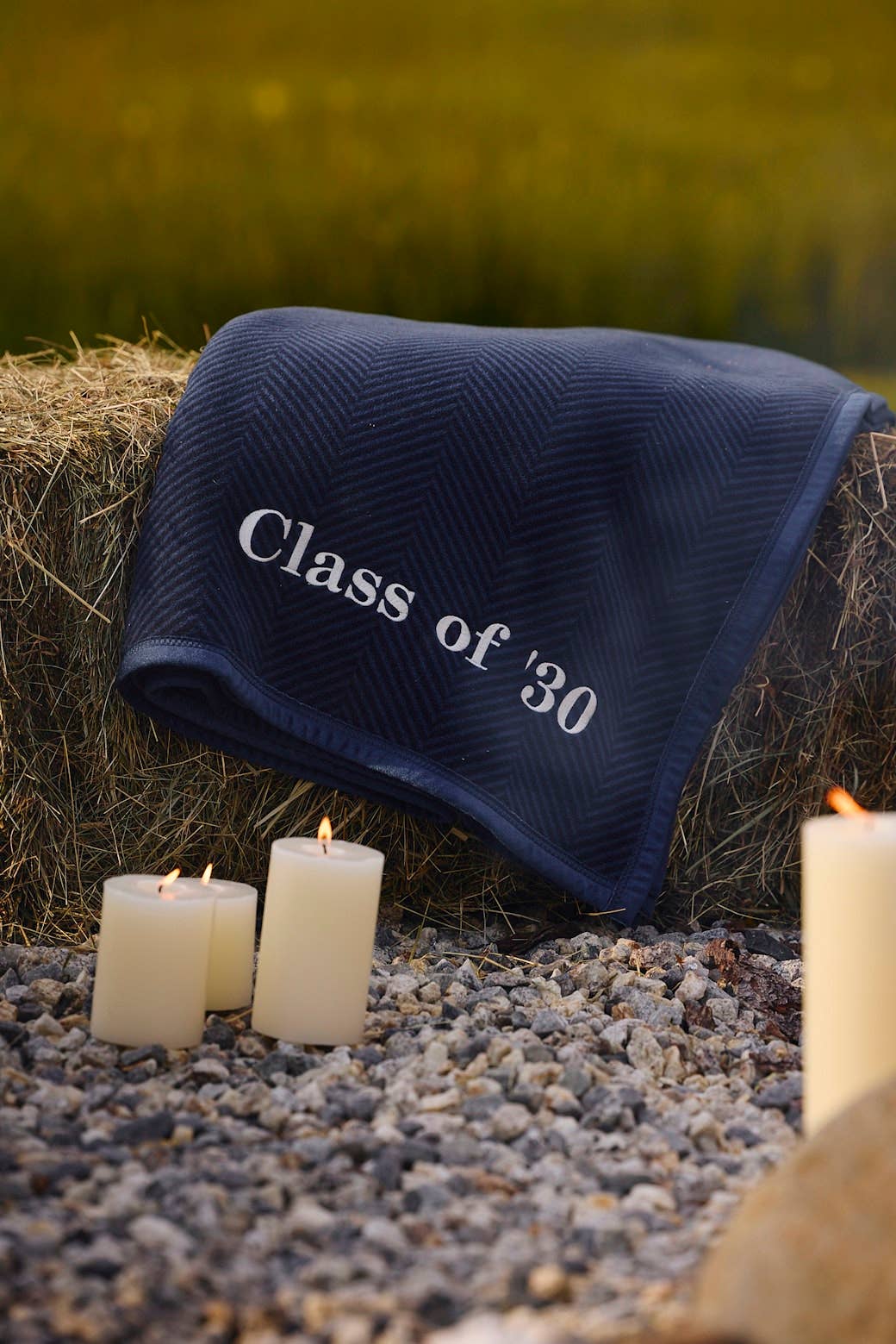 Harborview Herringbone Deep Sea Blanket: Original
